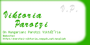 viktoria parotzi business card